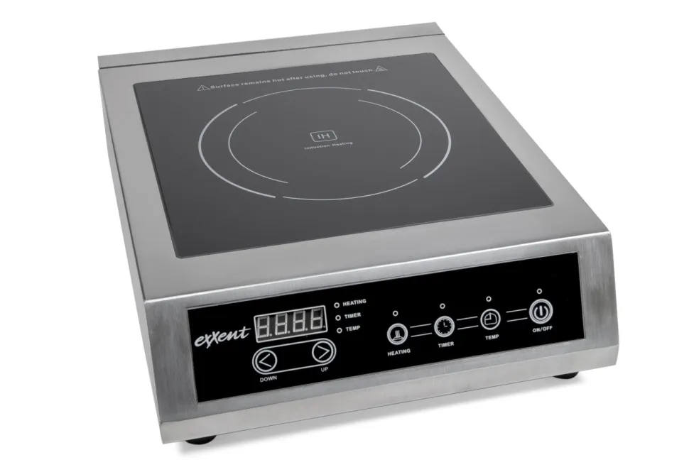 Kokplatta induktion, rostfri, 3,5 kW - Exxent