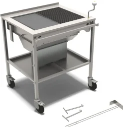 Kolgrill, rostfritt stål - Mälarögrillen