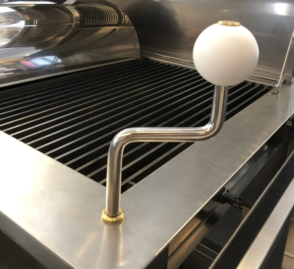 Kolgrill, rostfritt stål - Mälarögrillen