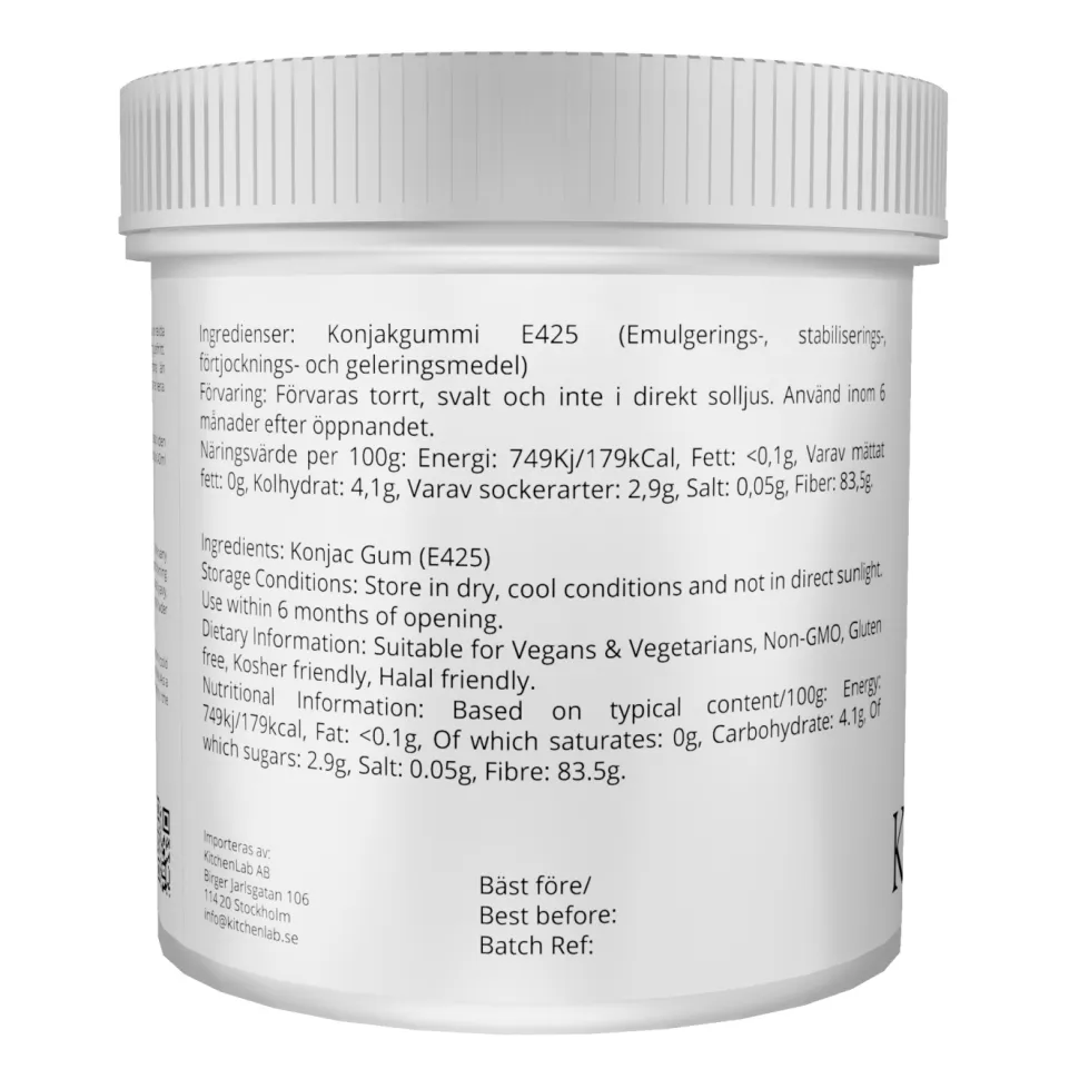 Konjakgummi (E425) - The Kitchen Lab - 100 g