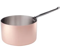 Kopparkastrull med induktionsbotten och rostfri insida, 20 cm - Agnelli