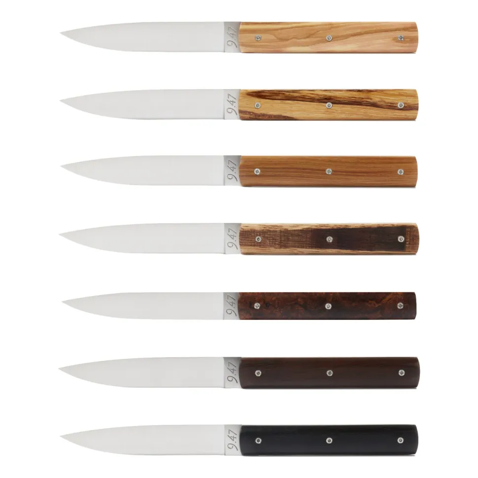 Köttkniv 9.47, handgjord med handtag i trä - Perceval
