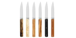 Köttkniv 9.47, mixat träslag, 6-pack - Perceval