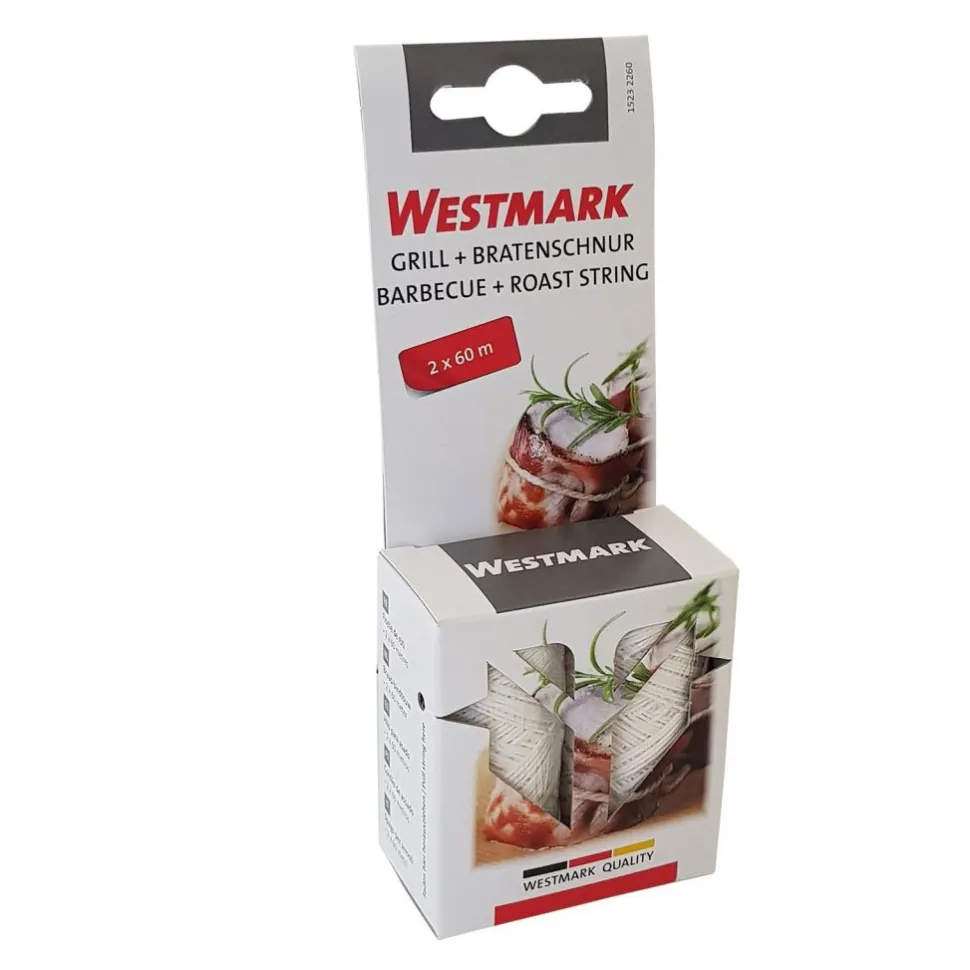 Köttsnöre, 2 x 60 m, vitt - Westmark
