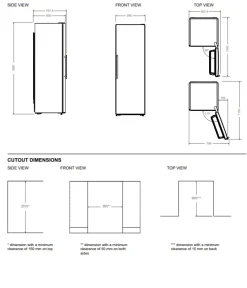 Kyl Professional, fristående, 186 cm, Rostfri - Bertazzoni