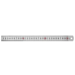Linjal i rostfritt stål, 30 cm - Déglon