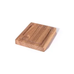 Mini planksteksbräda, oljad ek, 14x12x2 cm (kan inte stoppas i ugnen) - AT-Line