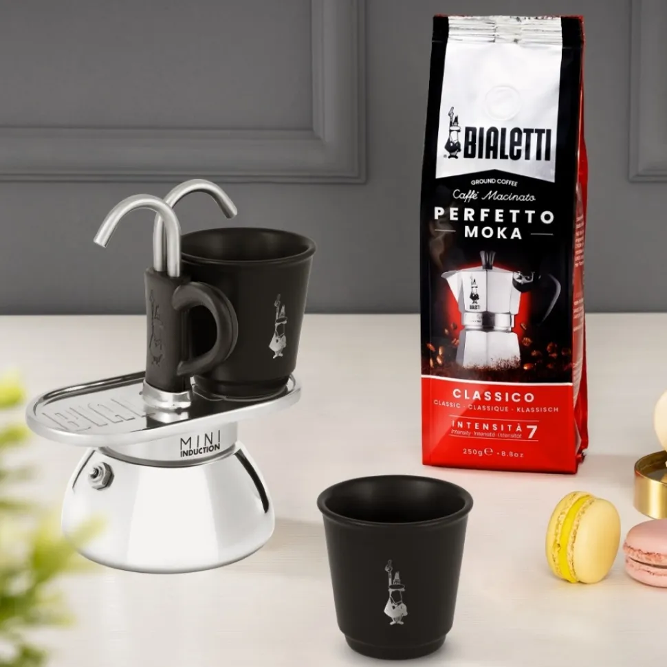 Moka Express Induction, mokabryggare och två koppar - Bialetti