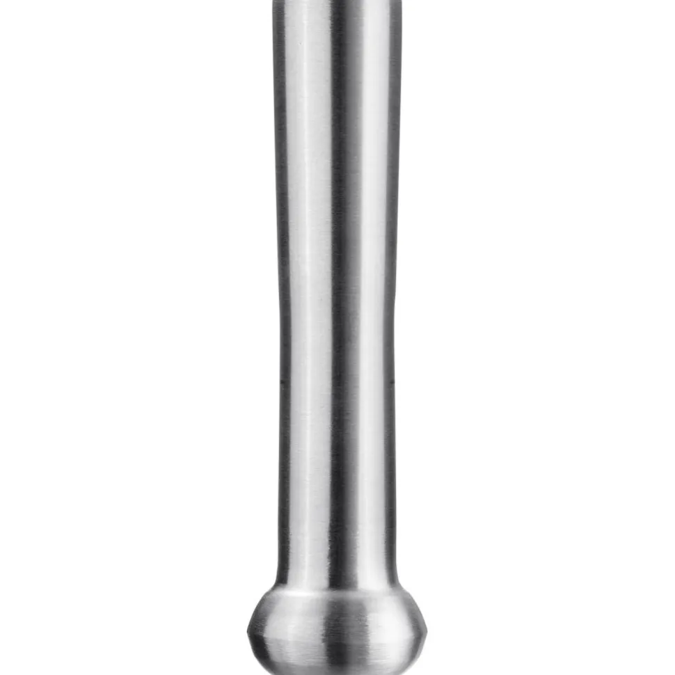 Mortel i rostfritt stål med stänklock, 10 cm - Westmark