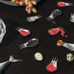Moscardino, Bestick till Snacks, Tapas och Aperitivo, 4-pack - Alessi