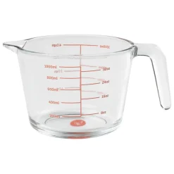 Måttkanna, härdat glas, 1 liter - Tala