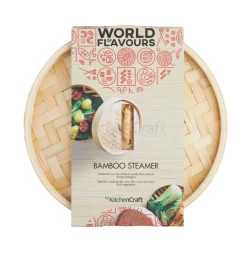 Ångkokare i bambu, 25 cm - Kitchen Craft