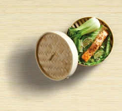 Ångkokare i bambu, 25 cm - Kitchen Craft