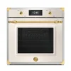 Ångugn med pyrolys Heritage TFT-display, Elfenbensvit/guld - Bertazzoni