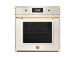 Ångugn med pyrolys Heritage TFT-display, Elfenbensvit/guld - Bertazzoni