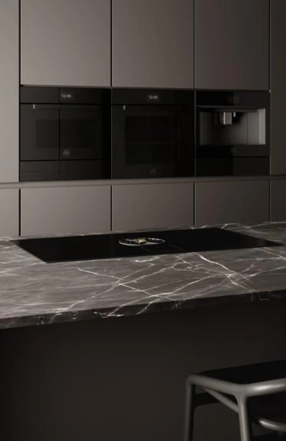 Ångugn med pyrolys Modern, TFT-display, Svart Glas - Bertazzoni