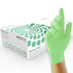 Nitrilhandske, grön, 100-pack - Unigloves