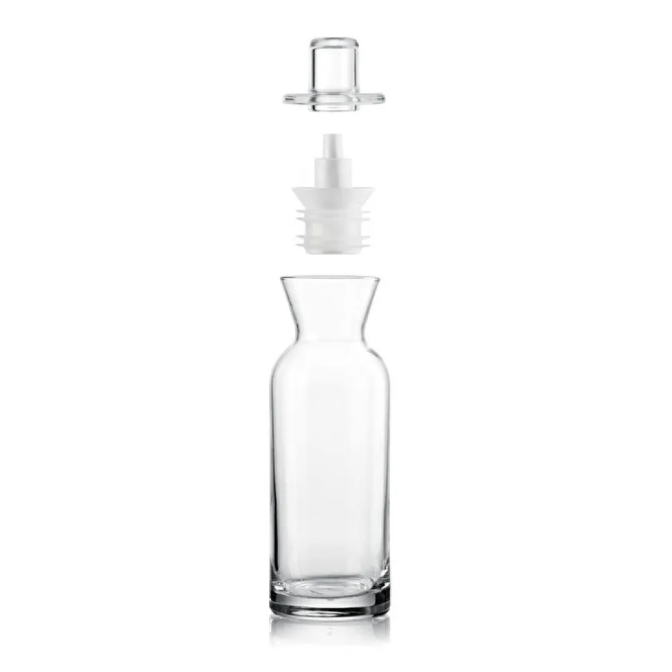 Oljeflaska i glas med droppkork - Guzzini