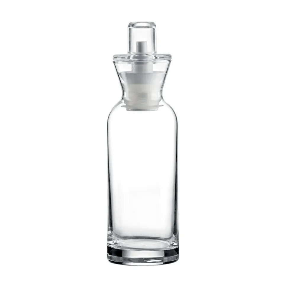 Oljeflaska i glas med droppkork - Guzzini