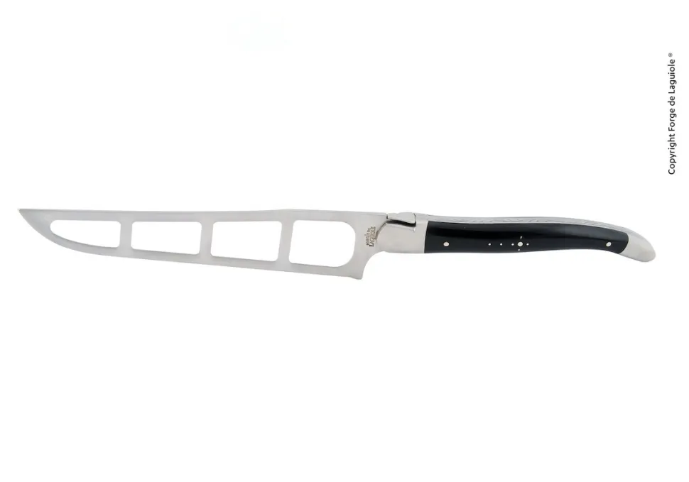 Ostkniv, handtag av Ebenholts, blank, R. Barthélemy - Forge de Laguiole