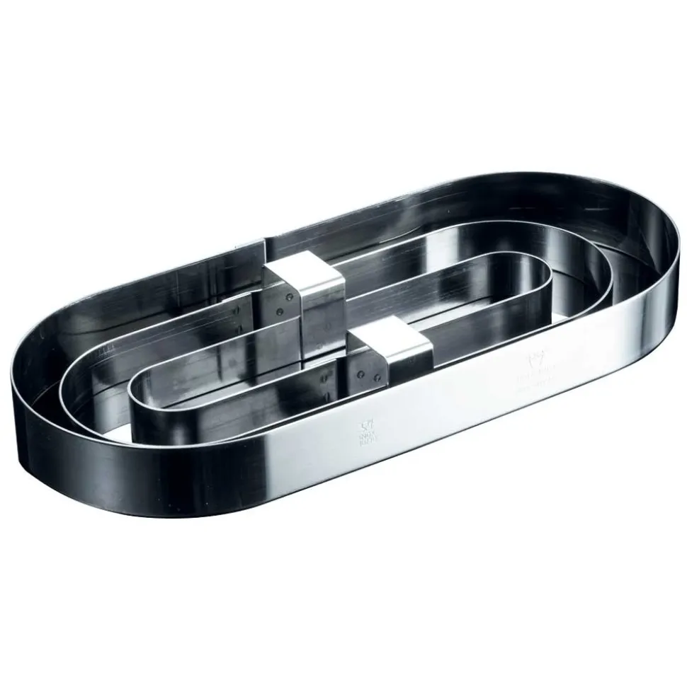 Oval Tårtring/Anslagsring, Set med distanser - Martellato