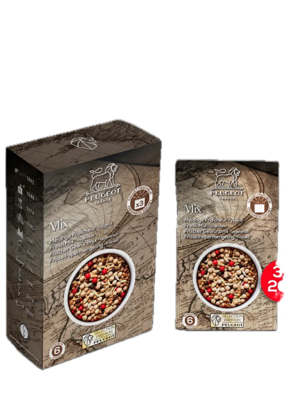 Peppar, Fresh mix, 60 g - Peugeot