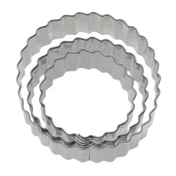 Pepparkaksform, Rund vågig, 4, 5 och 6 cm, 3-pack - Westmark