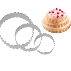 Pepparkaksform, Rund vågig, 4, 5 och 6 cm, 3-pack - Westmark