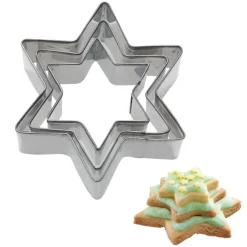 Pepparkaksform, Stjärna, 4, 5 och 6 cm, 3-pack - Westmark