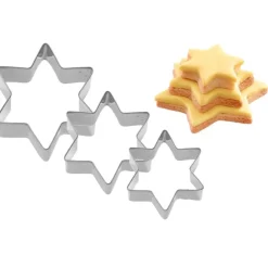 Pepparkaksform, Stjärna, 4, 5 och 6 cm, 3-pack - Westmark