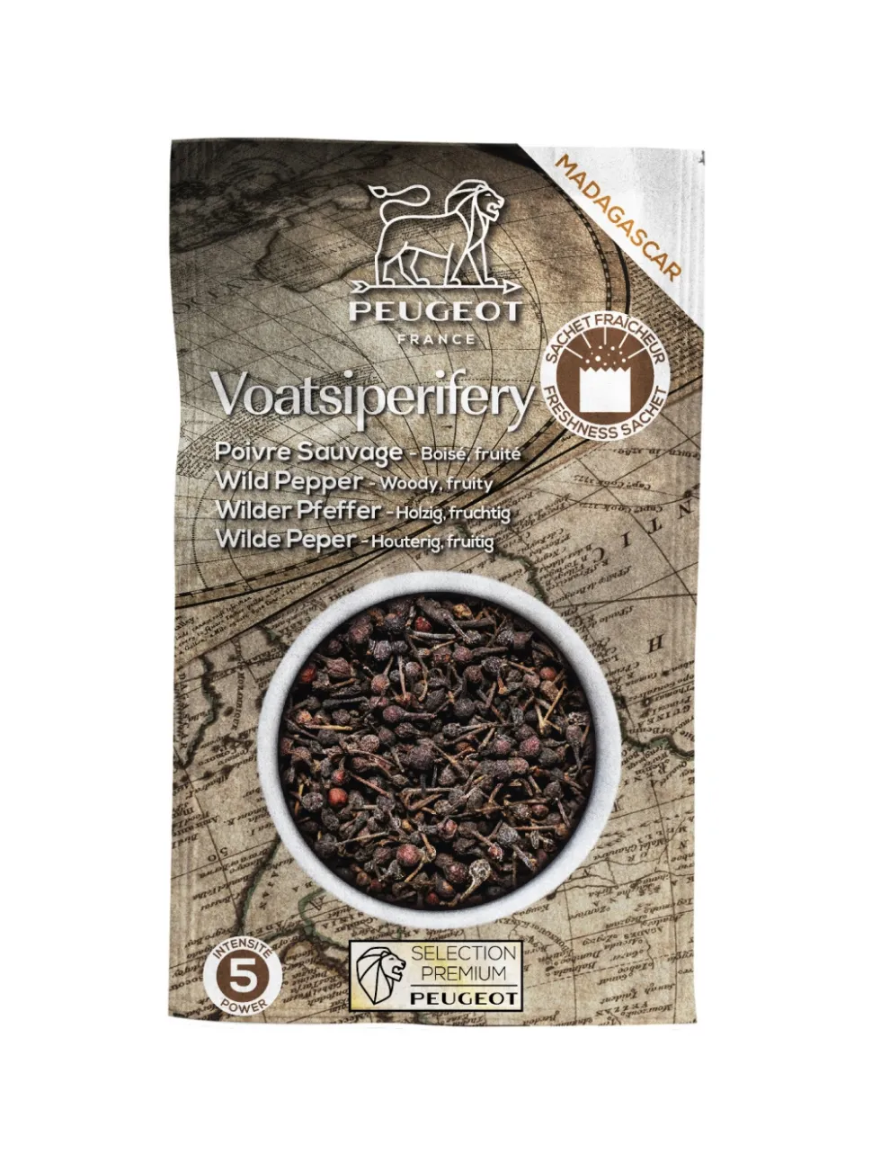Peppar, Vild Voatsiperifery, 60 g - Peugeot