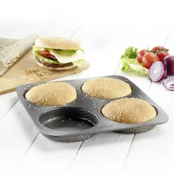 Perforerad bakform till hamburgerbröd, non-stick - Westmark