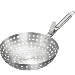 Perforerad grillkorg i rostfritt stål med avtagbart handtag, 28 cm - Westmark