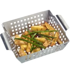 Perforerad grillkorg i rostfritt stål, 21,5 x 26,5 cm - Westmark
