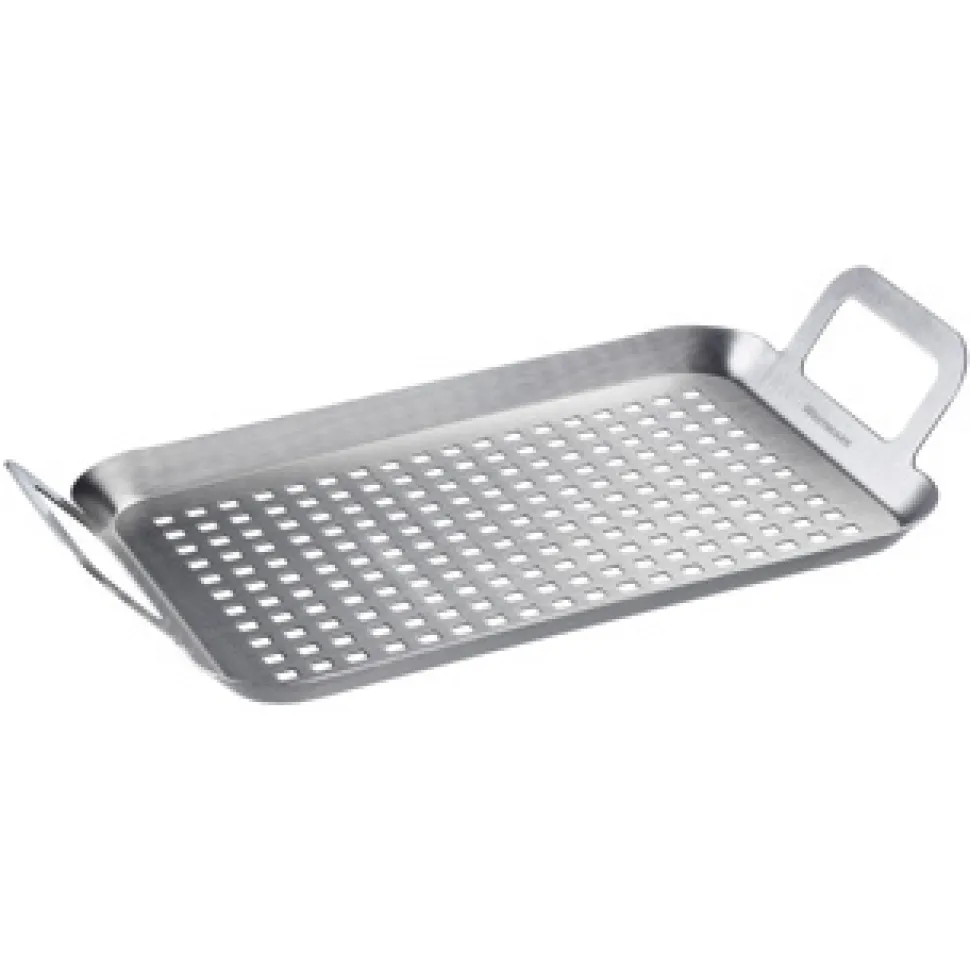 Perforerad grillplatta i rostfritt stål, 34 x 19 cm - Westmark