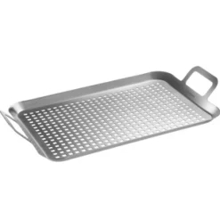 Perforerad grillplatta i rostfritt stål, 43,5 x 25,5 cm - Westmark