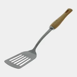 Perforerad stekspade i rostfritt stål med trädhandtag, B Bois - De Buyer