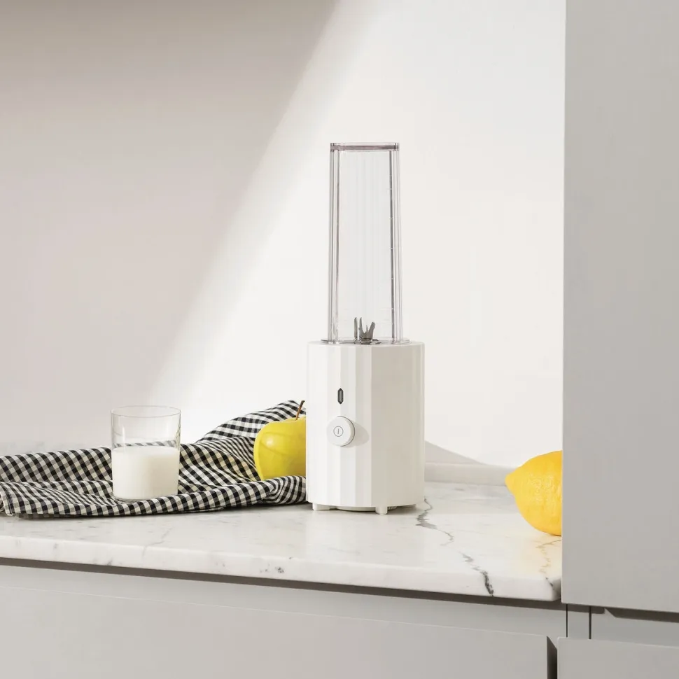 Personal Blender / Minimixer, Plissé, Vit - Alessi