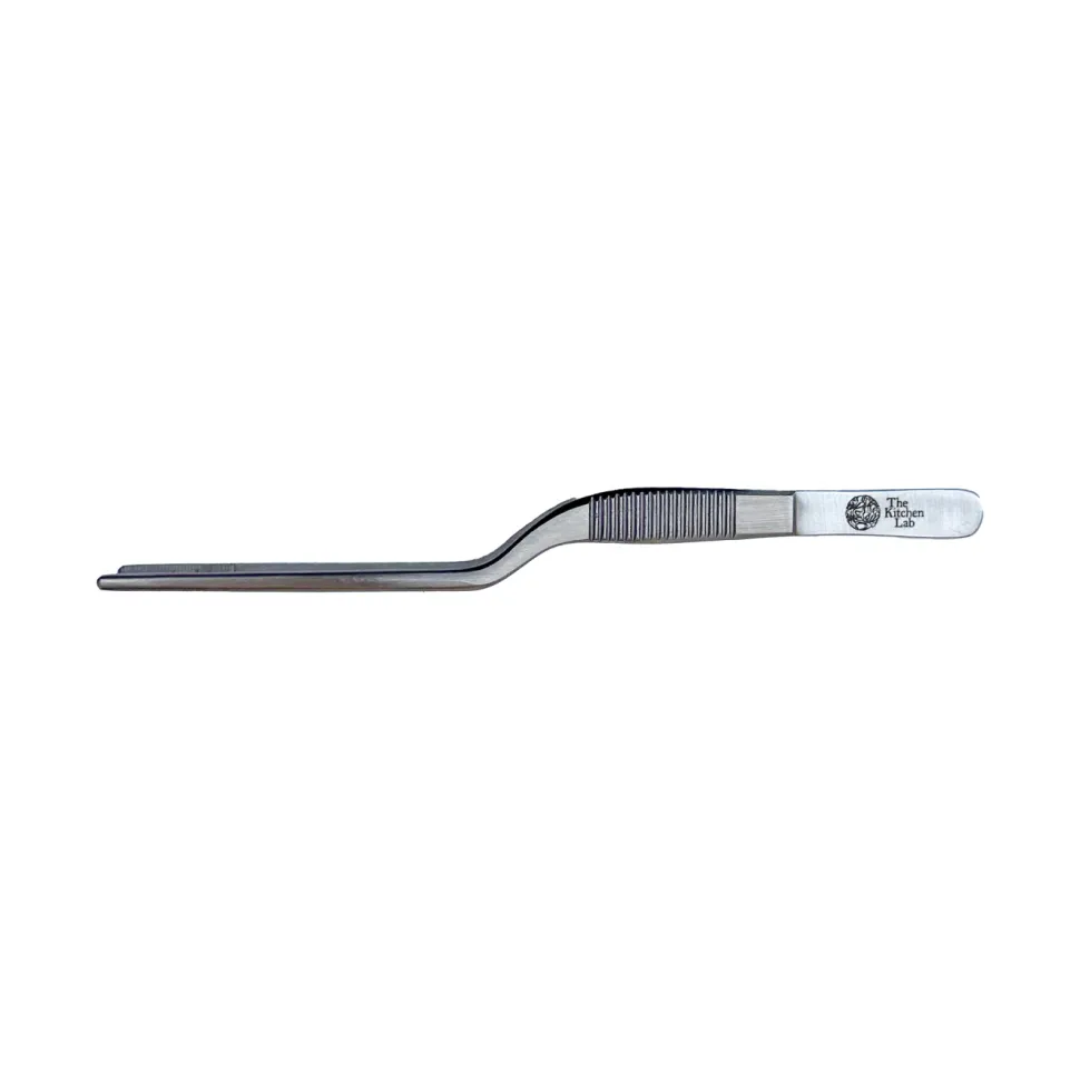 Pincett, offset, 14cm, silver - The Kitchen Lab