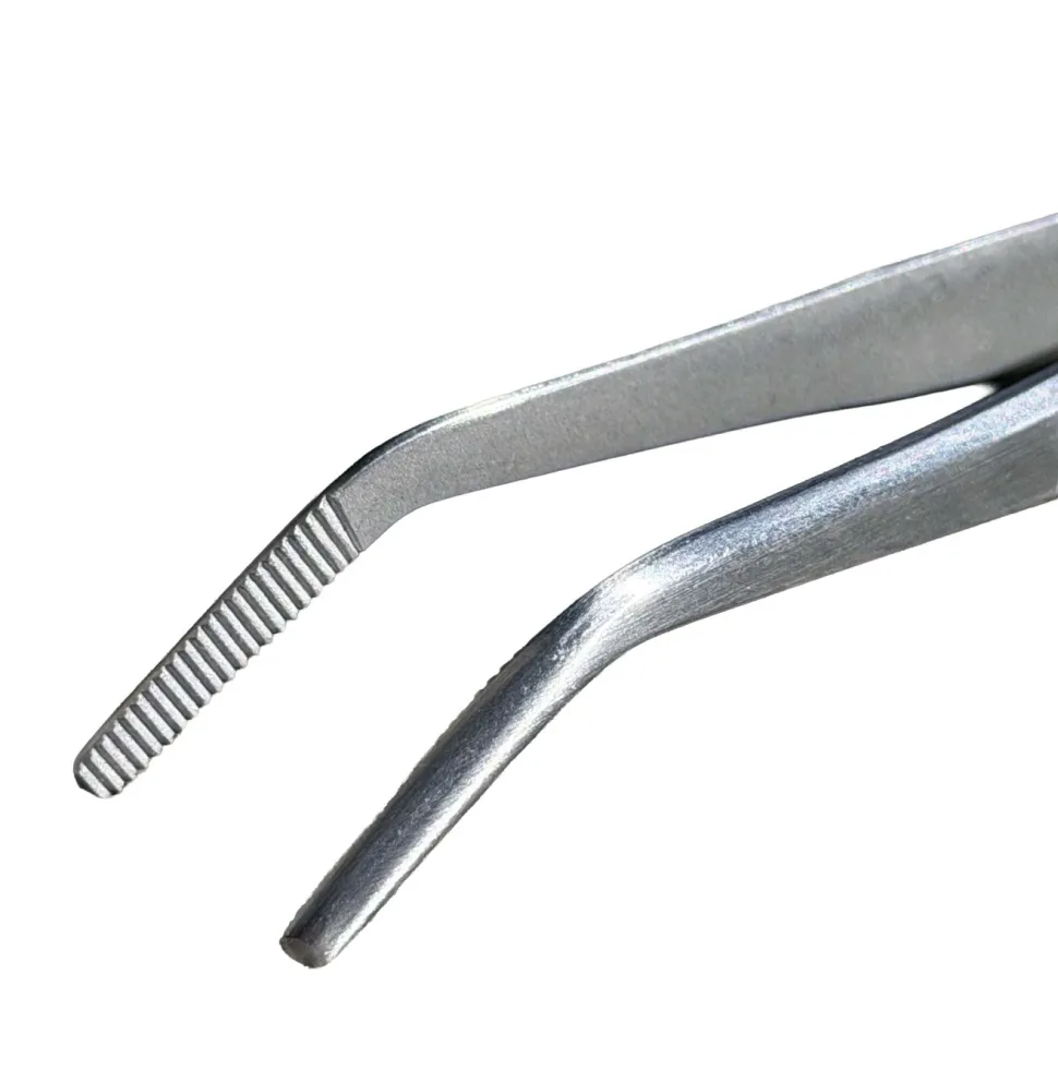 Pincett, vinklad, 14 cm, silver - The Kitchen Lab