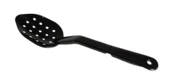Plastsked perforerad 28 cm, svart - Patina