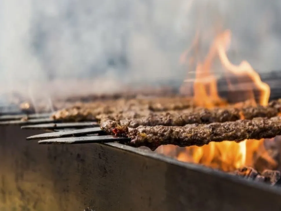 Platta grillspett för kebab/adana, 60x1,5 cm