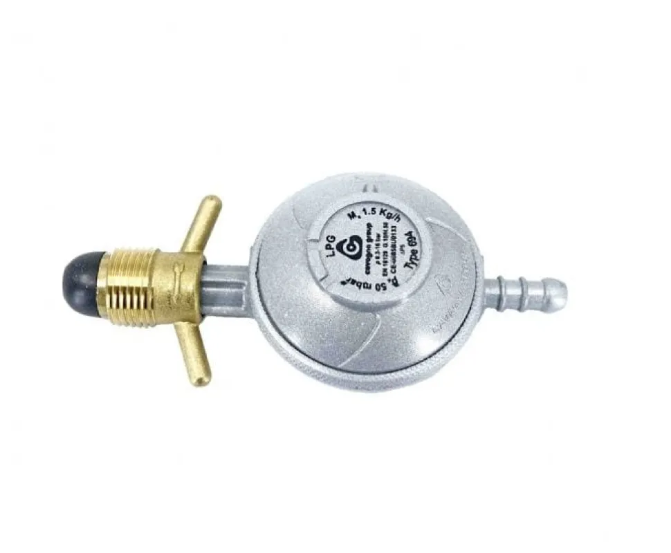Regulator 50 mbar till svensk gasflaska P