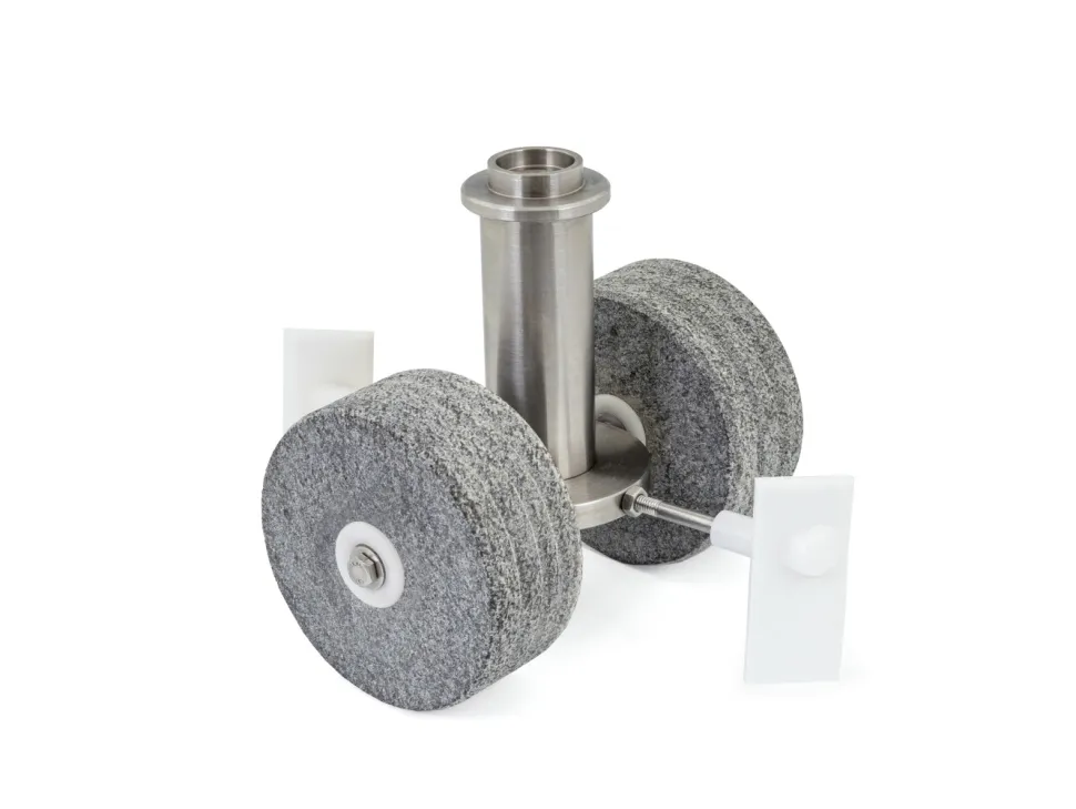 Reservdel i rostfritt stål, 2 paddlar och stenar till Twin Stones Wet Grinder -