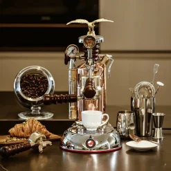 Retro Manuell Espressomaskin, Esperto Edotto, Roséguld - La Pavoni