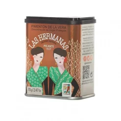 Rökt paprikapulver, Pimentón de la Vera picante, 70 gram - Las Hermanas