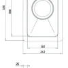 Rostfri diskho 212 x 350 mm
