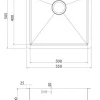 Rostfri diskho 550 x 505 mm