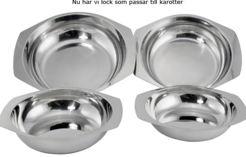 Rund karott i rostfritt