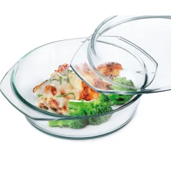 Rund Ugnsform i glas med lock, 18 cm - Simax